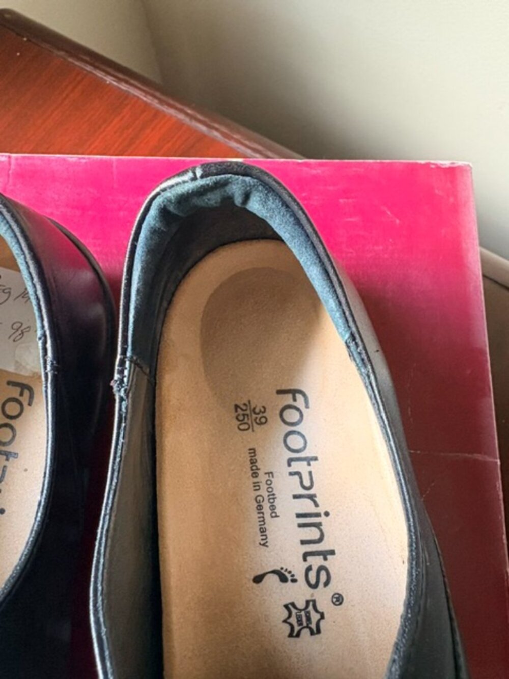 Footprints by Birkenstock Savona Black Leather Comfort Flats EU 39 US 8 - Picture 4 of 11